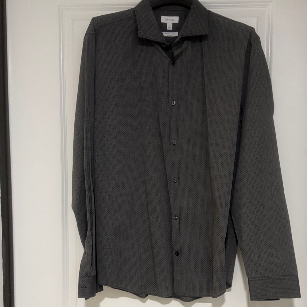 Calvin Klein Charcoal Textured Shirt